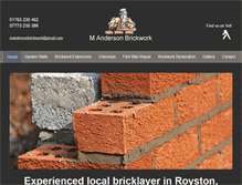 Tablet Screenshot of ma-brickwork.co.uk
